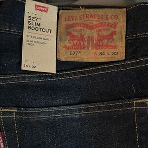 Levi's 527 Slim Bootcut Jeans - Deep Blue